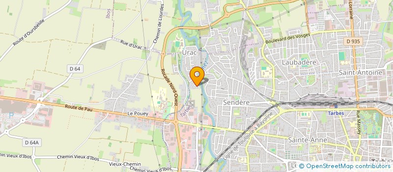 localisation de l'entreprise MADAME BERNADETTE PONCHEL  TARBES