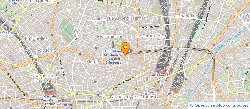 localisation de l'entreprise MADAME BERNADETTE PONCHON  PARIS 18