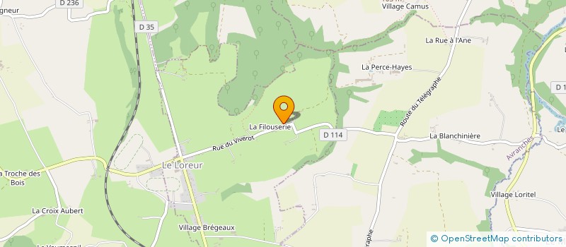 localisation de l'entreprise MADAME BERNADETTE PRIOUL  LE LOREUR