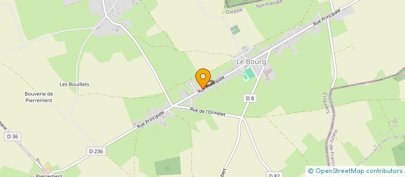 localisation de l'entreprise MADAME BERNADETTE PRUVOST  CRIQUIERS