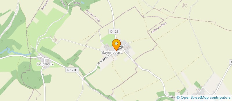 localisation de l'entreprise MADAME BERNADETTE QUILLIOT  BAYENCOURT