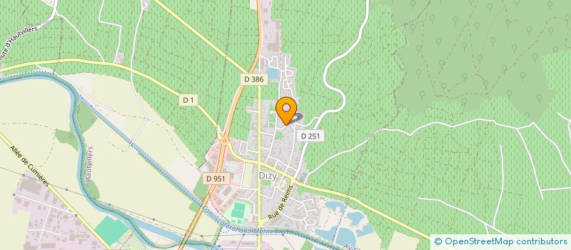 localisation de l'entreprise MADAME BERNADETTE RAILLA  DIZY