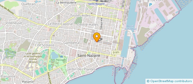 localisation de l'entreprise MADAME BERNADETTE RASTEL à SAINT-NAZAIRE