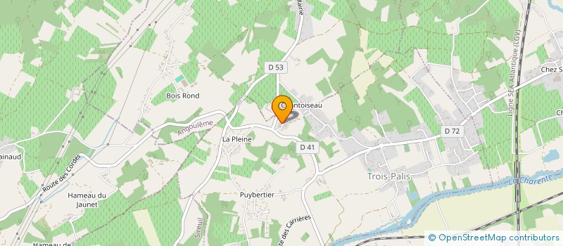 localisation de l'entreprise MADAME BERNADETTE RECEVEUR à TROIS-PALIS