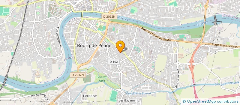 localisation de l'entreprise MADAME BERNADETTE REDOR  BOURG-DE-PEAGE