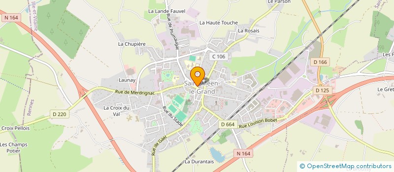 localisation de l'entreprise MADAME BERNADETTE REMOISSONNET à SAINT-MEEN-LE-GRAND