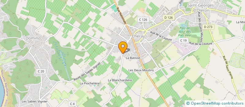 localisation de l'entreprise MADAME BERNADETTE RENARD à SAINT-GEORGES-D'OLERON