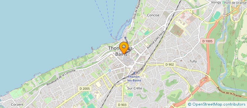 localisation de l'entreprise MADAME BERNADETTE RENEVIER à THONON-LES-BAINS
