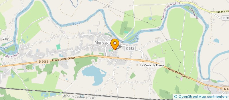 localisation de l'entreprise MADAME BERNADETTE REY  MENESPLET