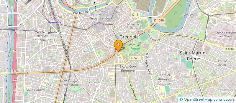 localisation de l'entreprise MADAME BERNADETTE REYMOND  GRENOBLE