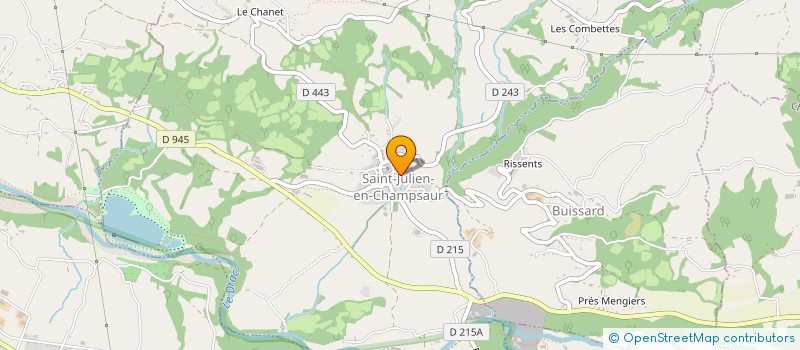 localisation de l'entreprise MADAME BERNADETTE REYNIER  SAINT-JULIEN-EN-CHAMPSAUR