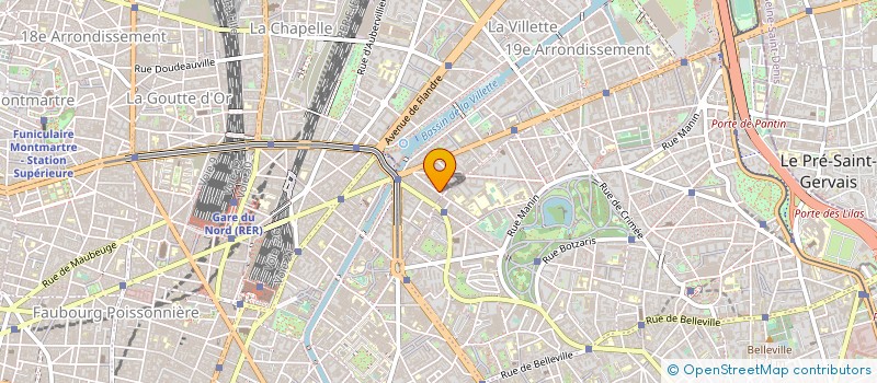 localisation de l'entreprise MADAME BERNADETTE REZARD à PARIS