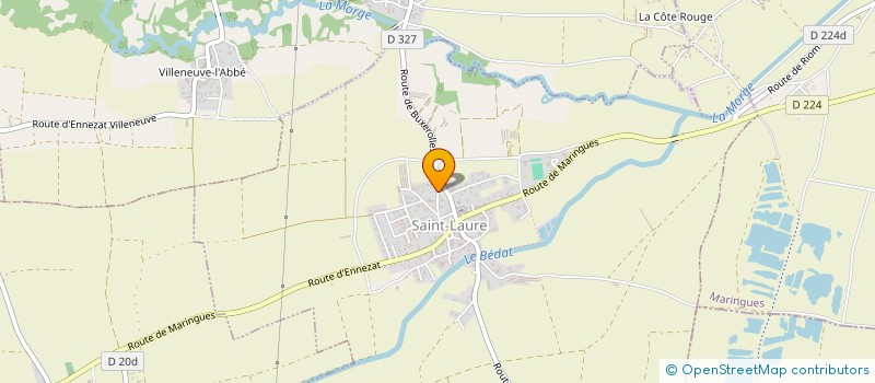 localisation de l'entreprise MADAME BERNADETTE RIGAUD  SAINT-LAURE