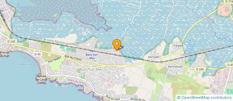 localisation de l'entreprise MADAME BERNADETTE RIOU DU COSQUER  BATZ-SUR-MER