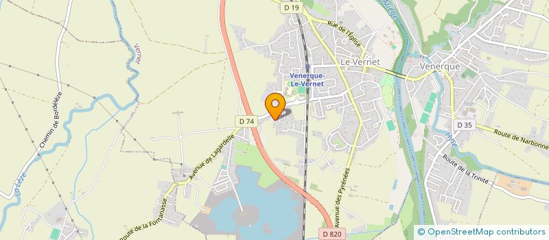 localisation de l'entreprise MADAME BERNADETTE RIQUIER  VERNET