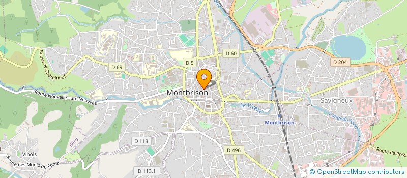 localisation de l'entreprise MADAME BERNADETTE RIVOIRE  MONTBRISON