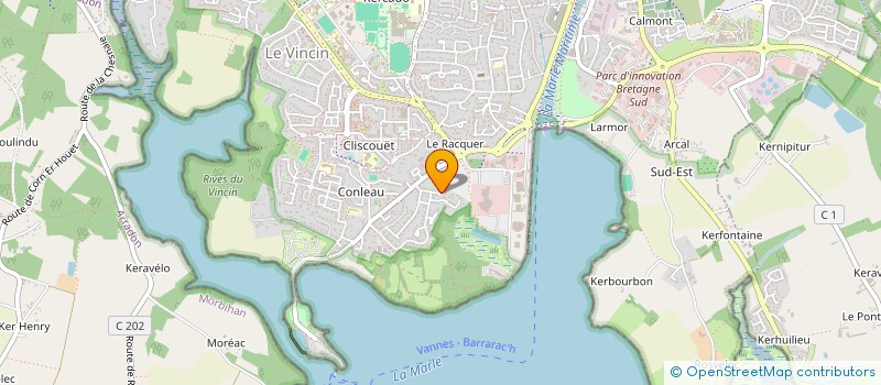 localisation de l'entreprise MADAME BERNADETTE ROBERT à VANNES