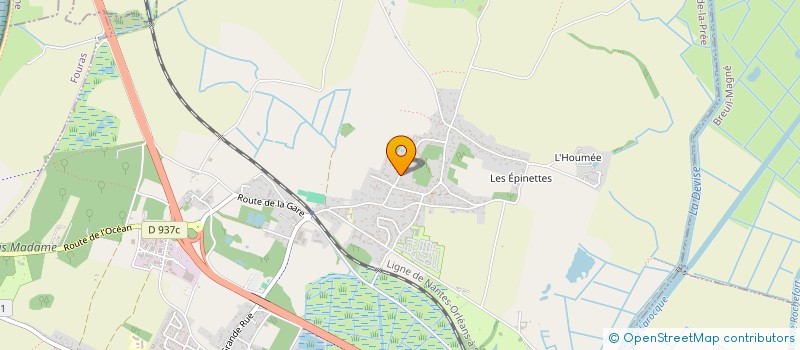 localisation de l'entreprise MADAME BERNADETTE ROBIN  SAINT-LAURENT-DE-LA-PREE