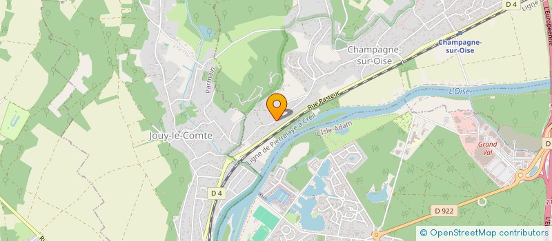 localisation de l'entreprise MADAME BERNADETTE ROGER à CHAMPAGNE-SUR-OISE