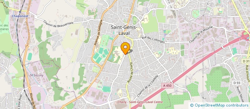 localisation de l'entreprise MADAME BERNADETTE ROMANET  SAINT-GENIS-LAVAL