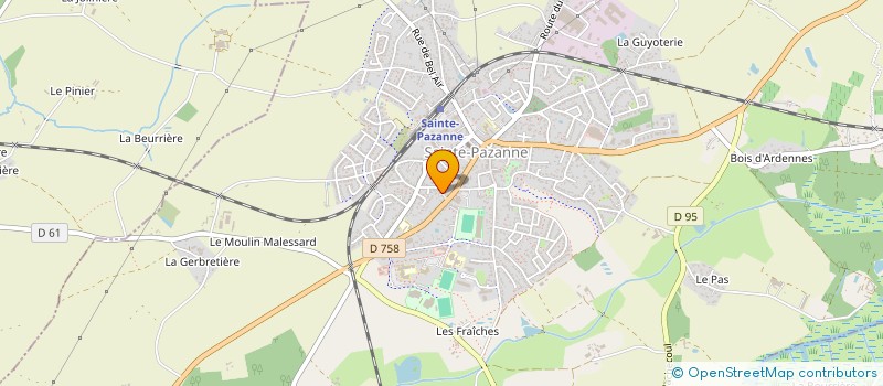 localisation de l'entreprise MADAME BERNADETTE RONCIN à SAINTE-PAZANNE