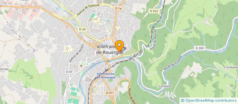 localisation de l'entreprise MADAME BERNADETTE ROUSSEAU à VILLEFRANCHE-DE-ROUERGUE