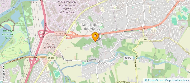 localisation de l'entreprise MADAME BERNADETTE ROYER  SAINT-THIBAULT-DES-VIGNES