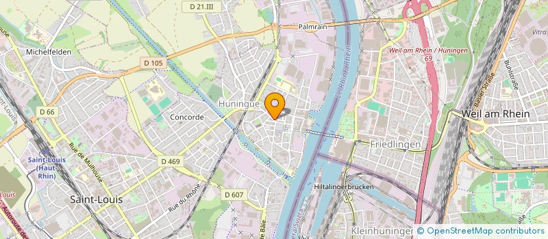 localisation de l'entreprise MADAME BERNADETTE SAGARRA  HUNINGUE