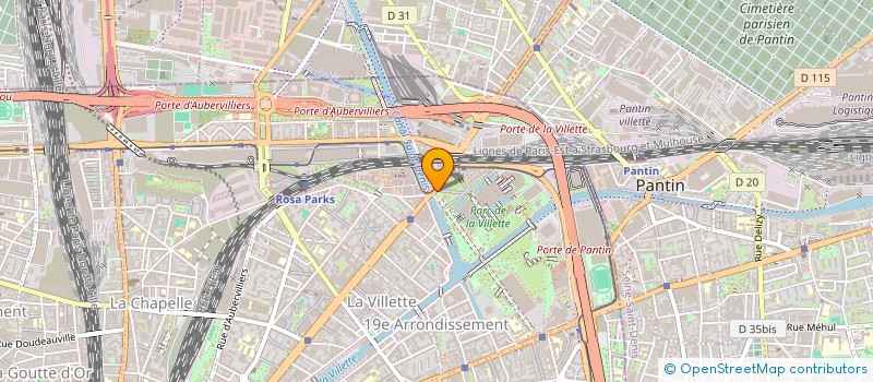 localisation de l'entreprise MADAME BERNADETTE SANCHEZ  PARIS