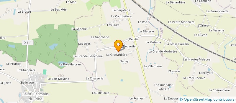 localisation de l'entreprise MADAME BERNADETTE SAUVAGE  GENNES-SUR-SEICHE