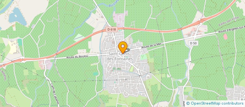 localisation de l'entreprise MADAME BERNADETTE SAVARO  SAINT-GENIS-DES-FONTAINES