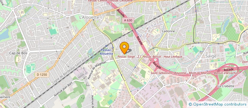 localisation de l'entreprise MADAME BERNADETTE SCHERER  PESSAC