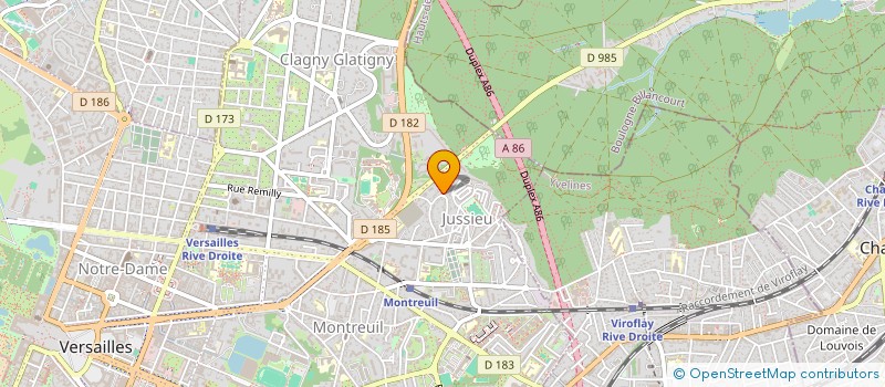 localisation de l'entreprise MADAME BERNADETTE SCHINDLER  VERSAILLES