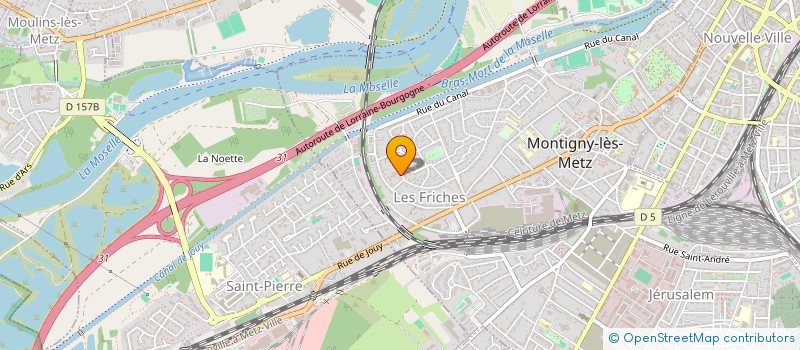 localisation de l'entreprise MADAME BERNADETTE SCHULTZ à MONTIGNY-LES-METZ