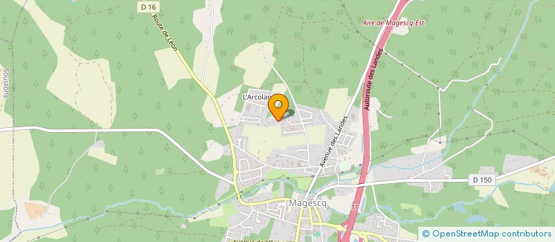 localisation de l'entreprise MADAME BERNADETTE SILLEGUE  MAGESCQ