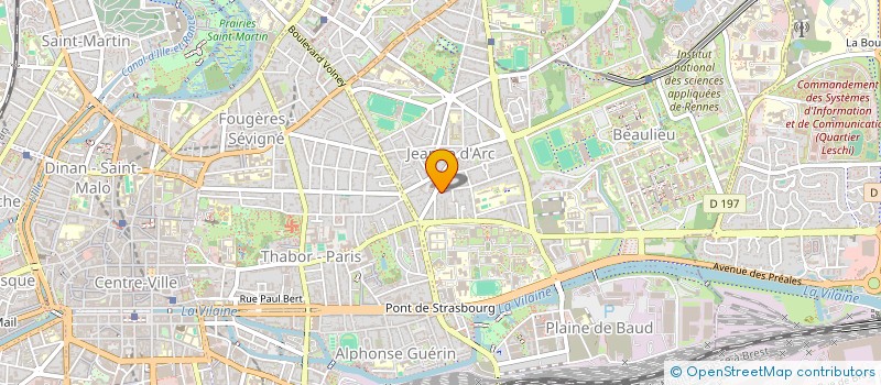 localisation de l'entreprise MADAME BERNADETTE SIMONNEAUX  RENNES