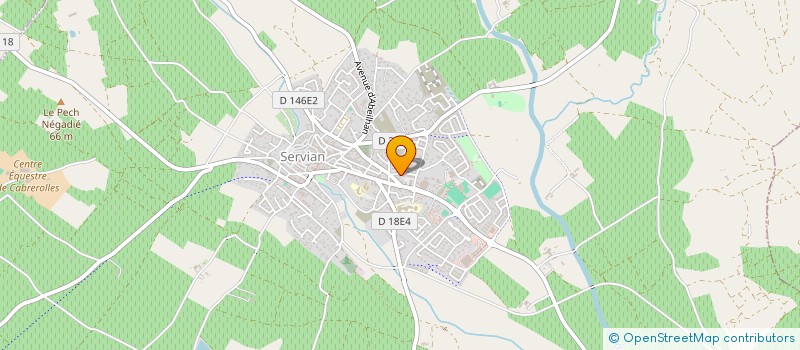 localisation de l'entreprise MADAME BERNADETTE SOLER  SERVIAN
