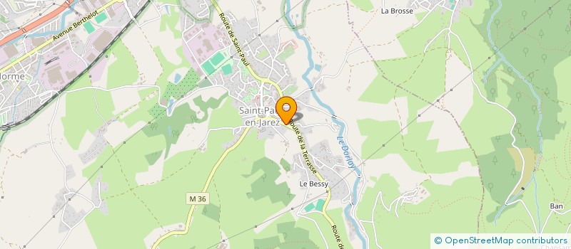 localisation de l'entreprise MADAME BERNADETTE STENGER  SAINT-PAUL-EN-JAREZ