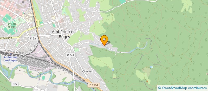 localisation de l'entreprise MADAME BERNADETTE STUTZ  AMBERIEU-EN-BUGEY