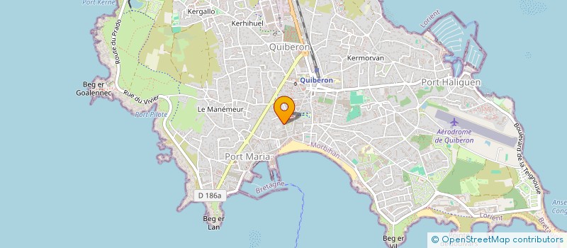 localisation de l'entreprise MADAME BERNADETTE SUBLET à QUIBERON