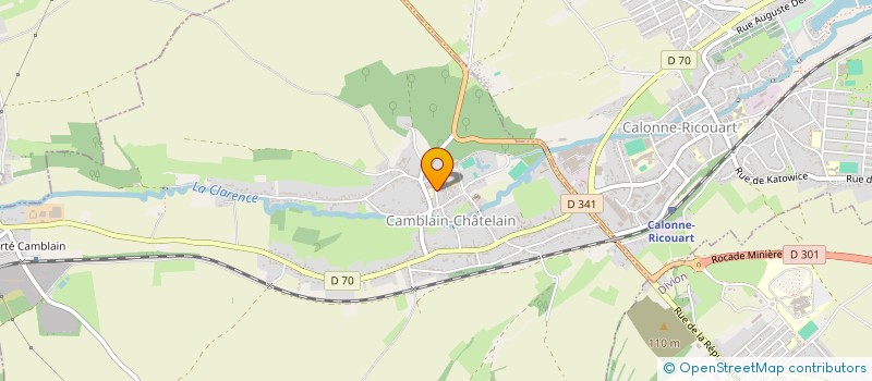 localisation de l'entreprise MADAME BERNADETTE SUEL  CAMBLAIN-CHATELAIN