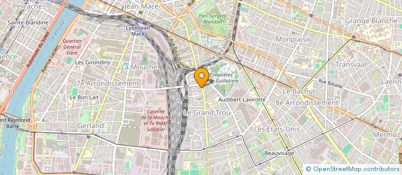 localisation de l'entreprise MADAME BERNADETTE TARGE  LYON