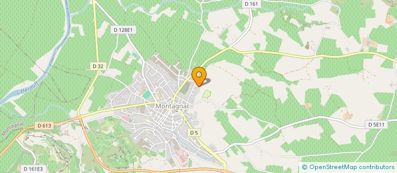 localisation de l'entreprise MADAME BERNADETTE TARRAZONA  MONTAGNAC