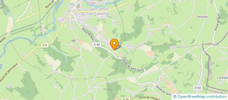 localisation de l'entreprise MADAME BERNADETTE TECHE  SAINT-DENIS-DE-CABANNE