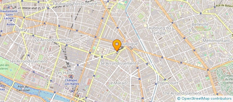 localisation de l'entreprise MADAME BERNADETTE THOMAS  PARIS