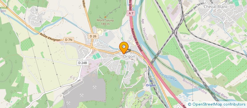 localisation de l'entreprise MADAME BERNADETTE TRICART  ORGON