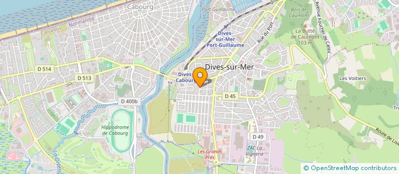 localisation de l'entreprise MADAME BERNADETTE TRUDEL  DIVES-SUR-MER