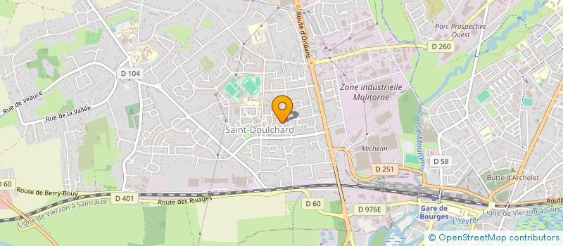 localisation de l'entreprise MADAME BERNADETTE VALET  SAINT-DOULCHARD