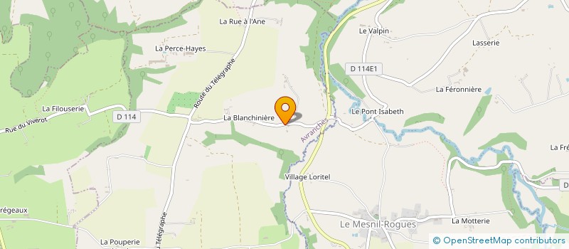 localisation de l'entreprise MADAME BERNADETTE VALLET  LA MEURDRAQUIERE