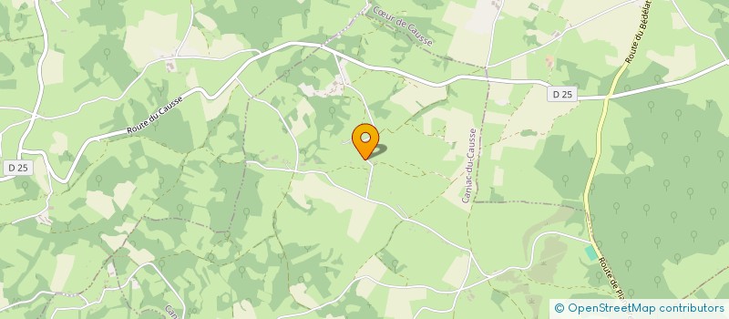 localisation de l'entreprise MADAME BERNADETTE VANEL  CANIAC DU CAUSSE